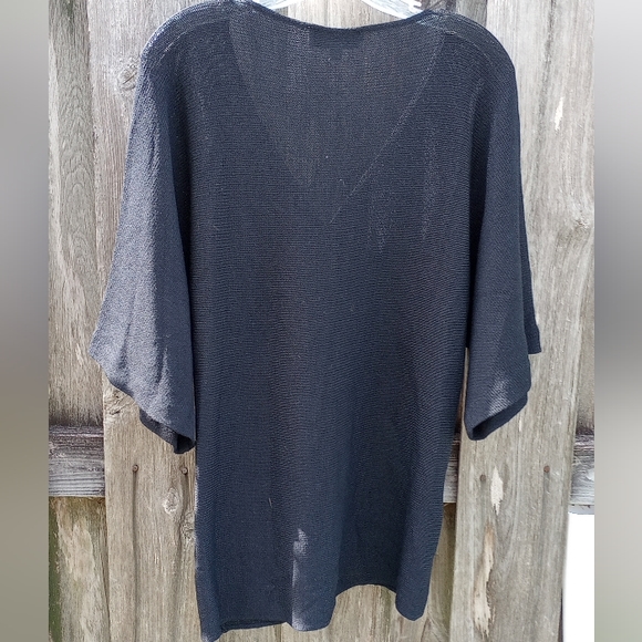 ST JOHN EVENING black tunic top Large - Picture 4 of 6